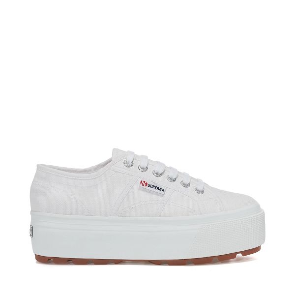 Superga 2790 Tank White Platform Sneakers - Women's Sneakers USA | US8117773